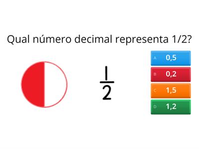 Questionário sobre números decimais 