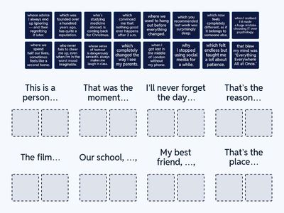 Defining and non-defining relative clauses