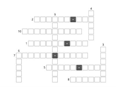 Numbers: 20 to 100 - crossword