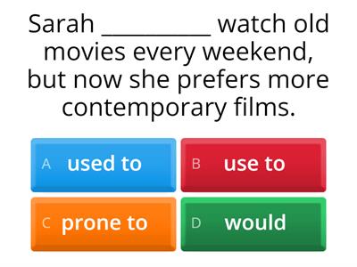 Past and Present habits for C1