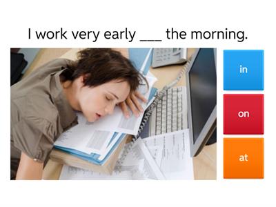 IN - ON - AT | Prepositions of Time