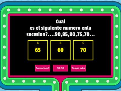 SUCESIONES NUMERICAS MTRA. ITZEL