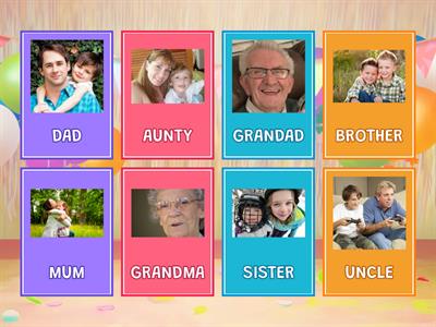 Family Vocabulary OU1 U2