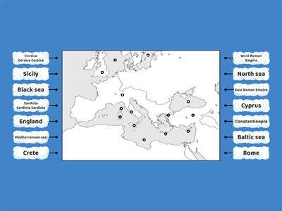 The Blank map of Europe in the 5th c.