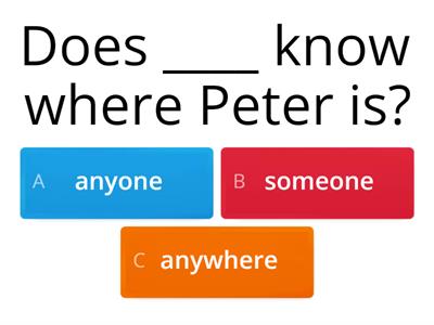 (Choices Elementary Module 9 Indefinite Pronouns)