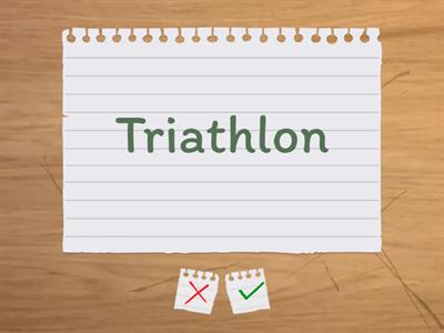 Sport vocabulary