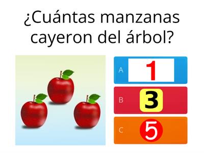 ¿Cuántas frutas hay?