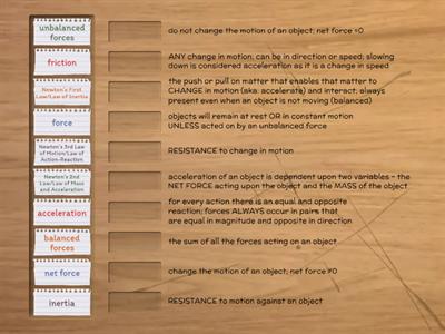 8th gr Force & Motion