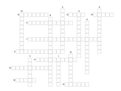 Repetytorium Ósmoklasisty Pearson, Unit 3 - Rodzina  CROSSWORD