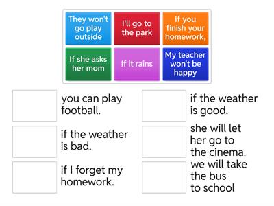 1st conditional homework JB3