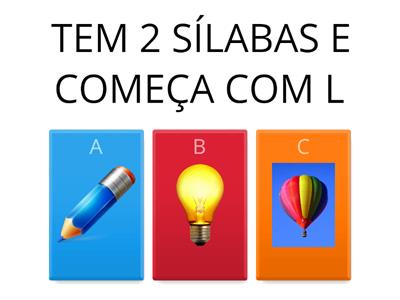 QUIZ ALFABETIZAÇÃO