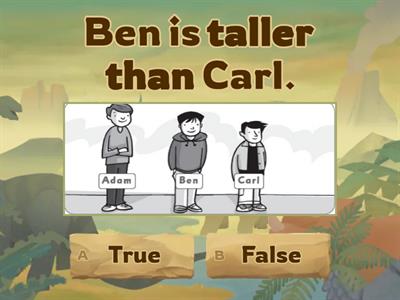 Comparative and superlative.