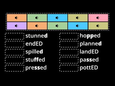 Match up:   Add the "in the past" suffix! 