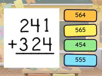 Addition - (no regrouping) 