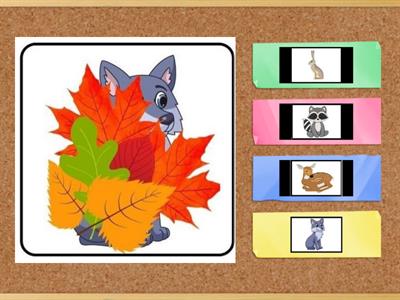 Zwierzęta za liśćmi