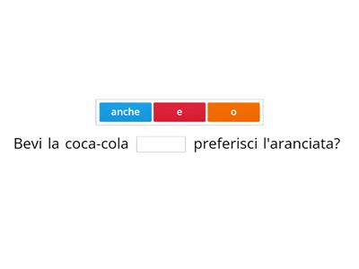 Metti le congiunzioni giuste per unire le frasi complesse