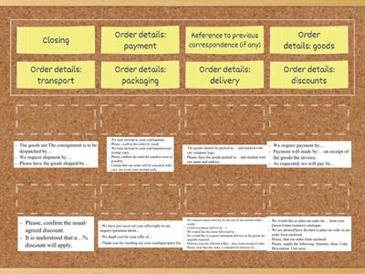 Ordering - Writing