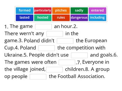 p 32 the history of football vocabulary