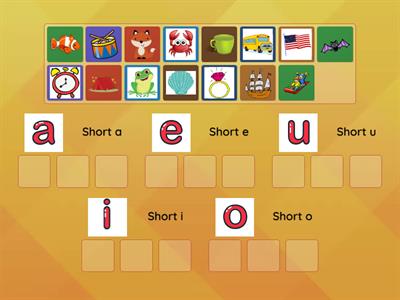 Short Vowel Picture Sort