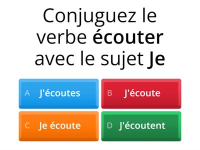 Verbes du premier groupe