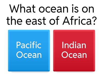 Oceans around Africa