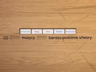 Liczebniki - zdania