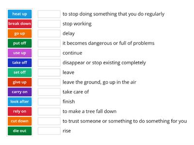 4E Phrasal verbs