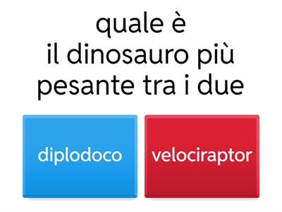 quiz dinosauri 