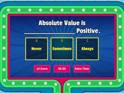 Absolute Value & Opposite Practice