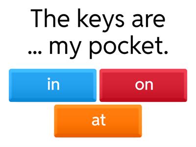 Prepositions of place