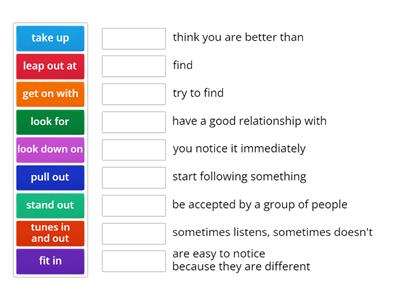 Phrasal verbs