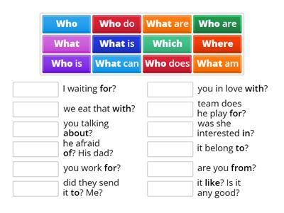 Wh-Questions with Prepositions