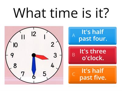 What time is it? 