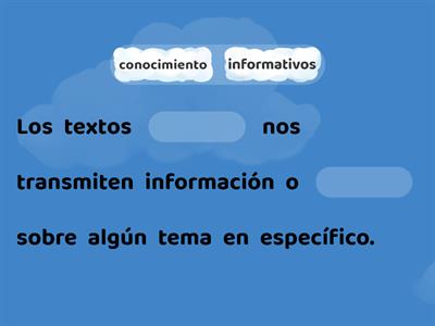 Los textos informativos