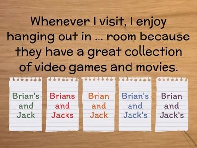 Притяжательный падеж ЦТ / ЦЭ