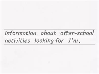 Asking for and giving information.