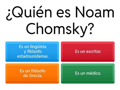 Noam Chomsky: Gramática Generativa.