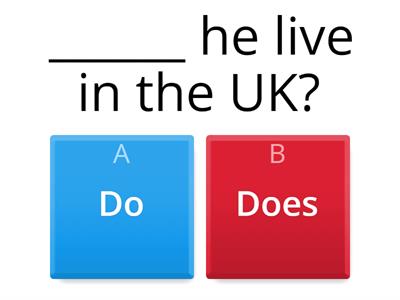 Present simple - closed questions