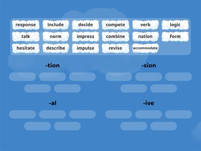 Suffixes