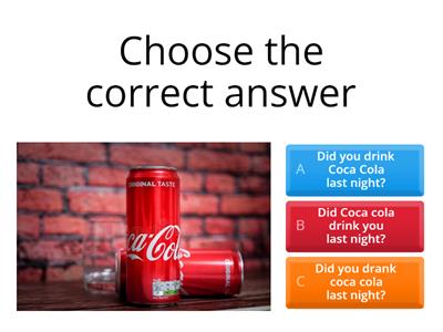 Past simple interrogative form