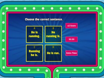 Grammar Quiz for Head Start 5A Units 1-2