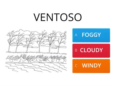  WEATHER (quiz): riordina le parole che si riferiscono al tempo atmosferico