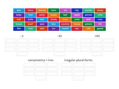 Plural nouns (suffixes)