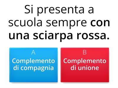 ANALISI LOGICA: COMPLEMENTO DI COMPAGNIA O DI UNIONE?