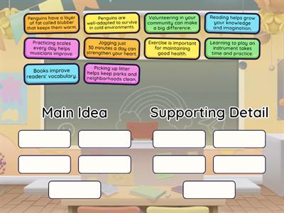 Main Idea or Supporting Detail?