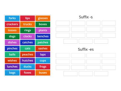 Suffix -s and -es