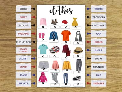 CLOTHES - VOCABULARY