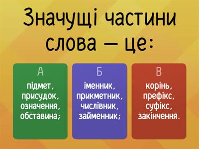 «Будова слова. Орфографія»