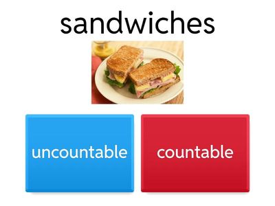 Countable or uncountable food