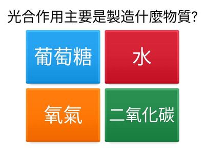 光合作用觀念釐清複習